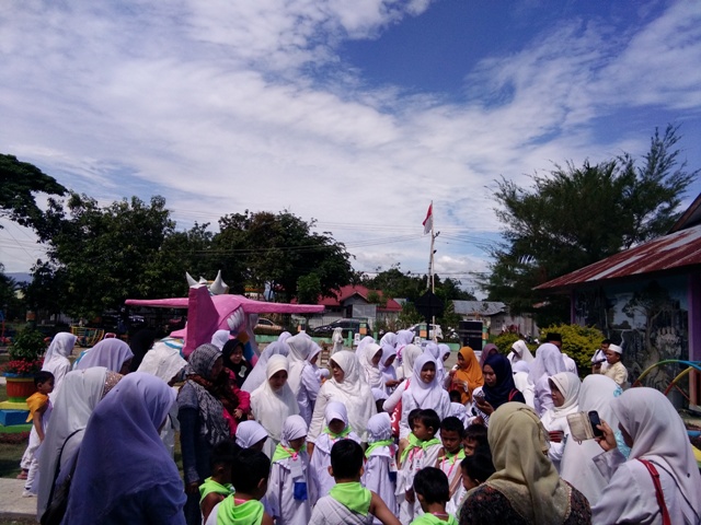 Ratusan Murid TK di Rohul Ikuti Peragaan Manasik Haji